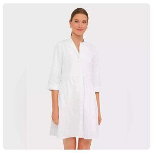 Tuckernuck Royal shirt dress , white, Size M/L